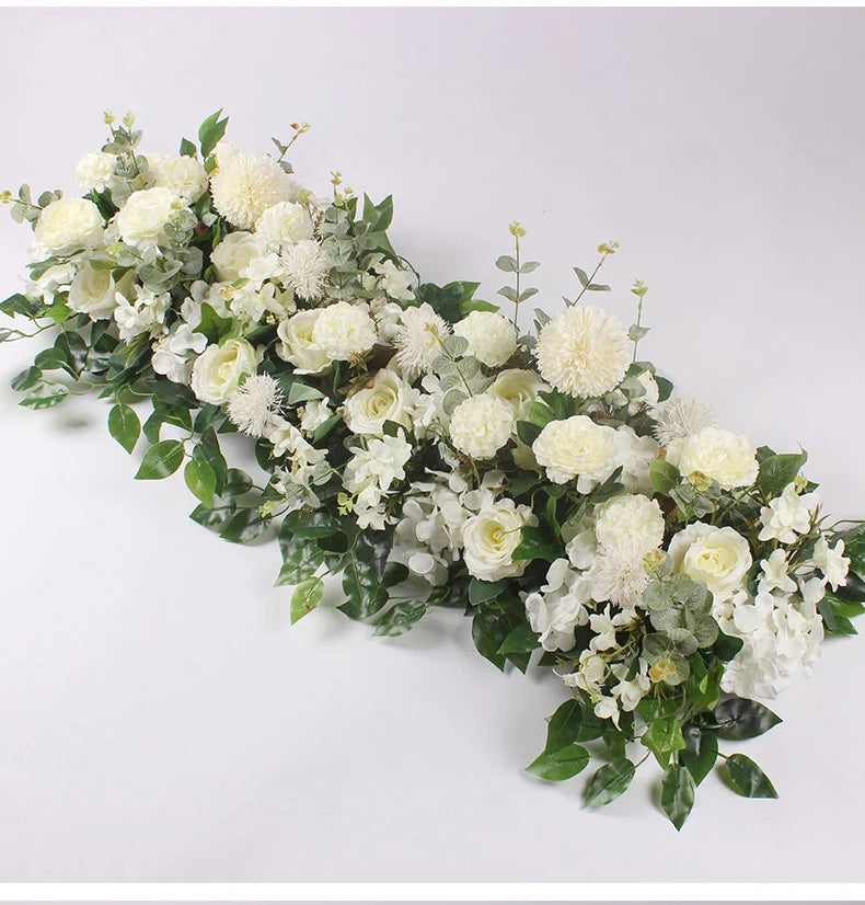 50/100cm DIY Wedding Flower Wall Decoration Arrangement Supplies Silk Peonies Rose Artificial Floral Row Decor Wed Arch Backdrop