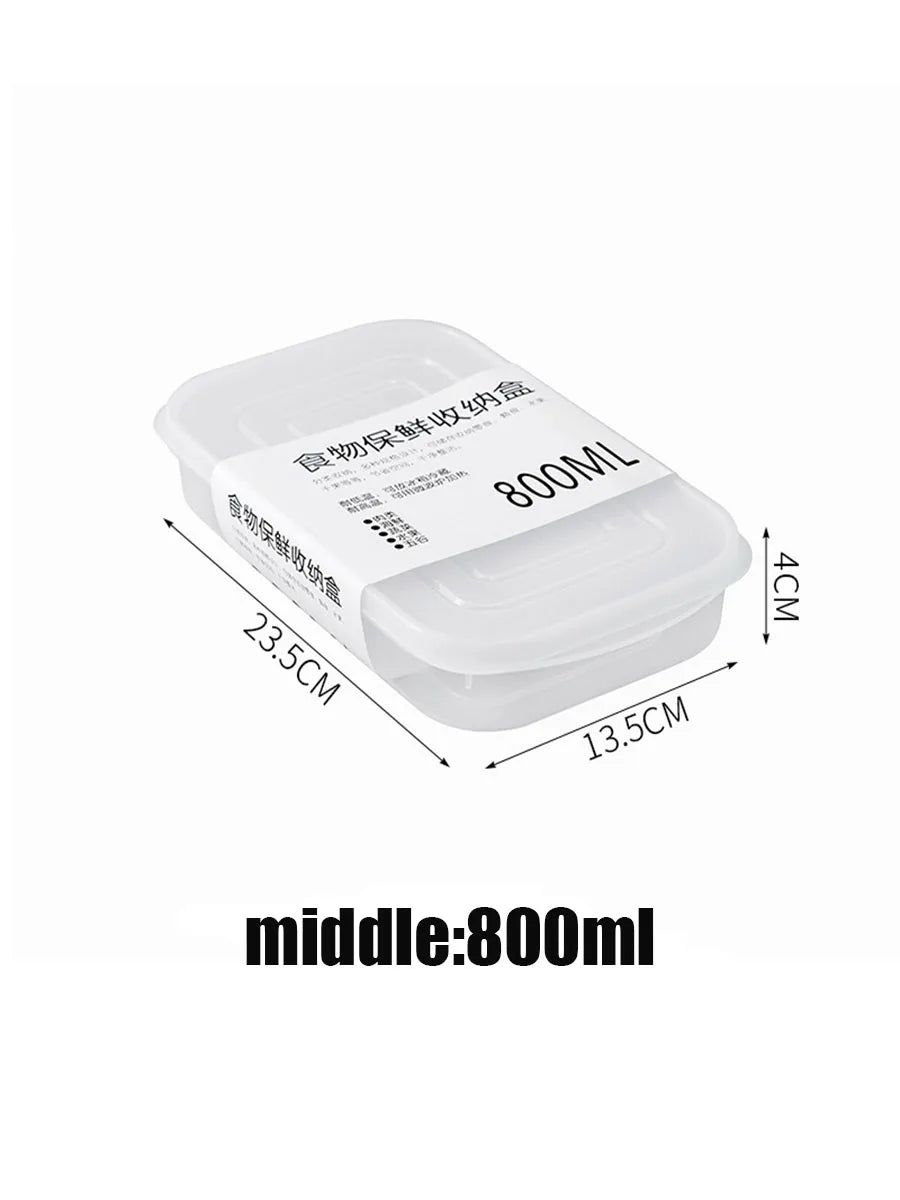 Kitchen Food Sealed Crisper Containers Fresh Fruit Vegetables Steak Meat Storage Box Organizer Refrigerator Accessories