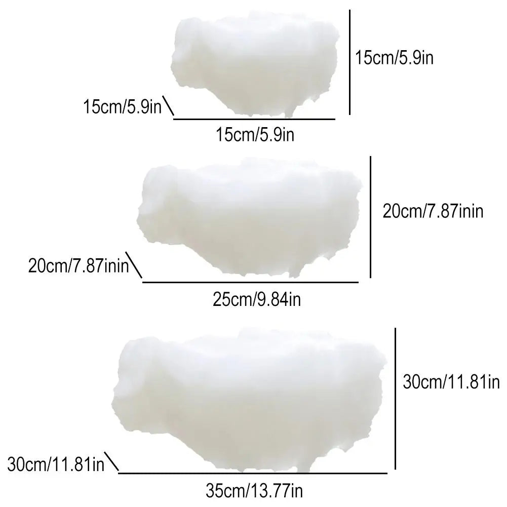 Wedding Cotton Cloud Decoration Artificial White Cotton Cloud Wedding Background Decor Props Xmas Birthday Party DIY Hanging