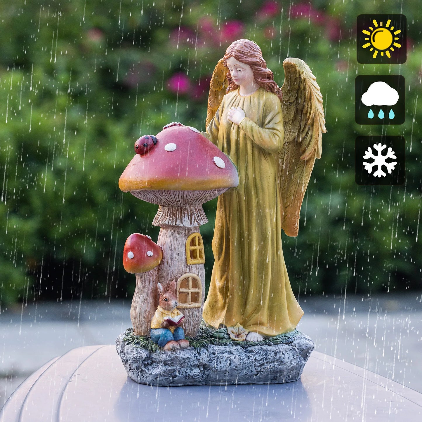 Home Decor American Thanksgiving Decorative Ornaments Autumn Harvest Solar Luminous Angels Large Decoration Decorative Gifts