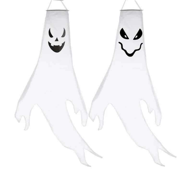 Halloween Ghost Hanging Decorations Spooky Indoor Outdoor Yard Flags Party Supplies Home Decoration Accessories