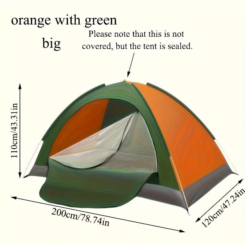 1-2 People Portable Folding Camping Tent, Students Spring and Fall Portable Folding Tent, Can Be Used as a Beach Tent, Hiking and Mountaineering Festival Camp Tent