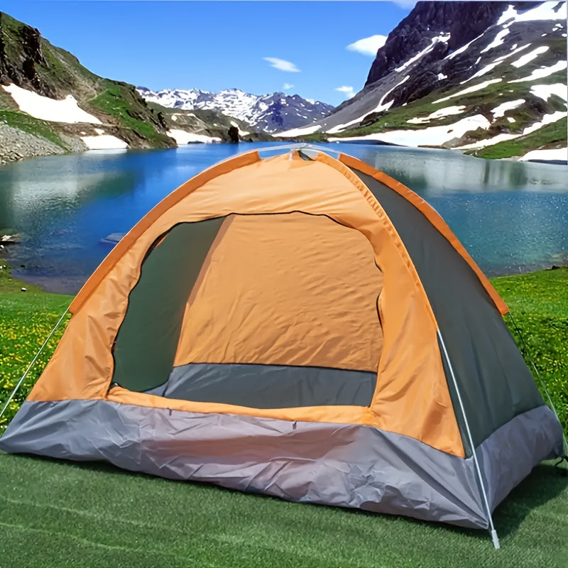 1-2 People Portable Folding Camping Tent, Students Spring and Fall Portable Folding Tent, Can Be Used as a Beach Tent, Hiking and Mountaineering Festival Camp Tent