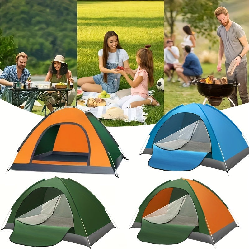 1-2 People Portable Folding Camping Tent, Students Spring and Fall Portable Folding Tent, Can Be Used as a Beach Tent, Hiking and Mountaineering Festival Camp Tent