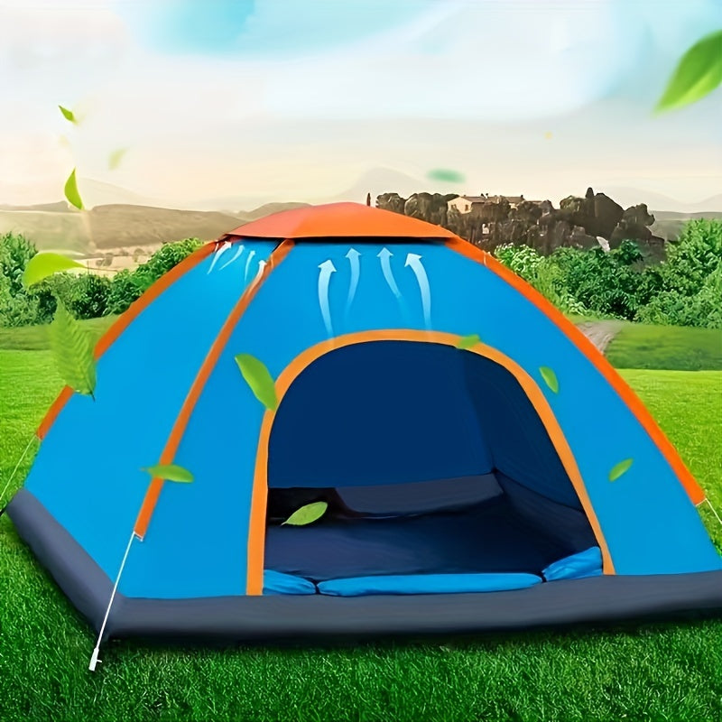 1-2 People Portable Folding Camping Tent, Students Spring and Fall Portable Folding Tent, Can Be Used as a Beach Tent, Hiking and Mountaineering Festival Camp Tent